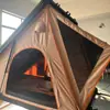 Tienda de Techo para Coche, Tapa Dura de Aleación de Aluminio, Ligera, Impermeable, Tienda de Campaña para Coche de Viaje Todoterreno