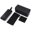 Estilo simple portátil anti-presión gafas de sol portátil para mujer cuero suave bolsa embalaje exterior bolsa cubierta traje estuche para gafas