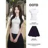 Falda midi azul oscuro para mujer, conjunto de falda corta de cinco puntas de verano, estilo retro japonés, conjunto de falda pequeña único y bonito de verano