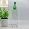 Cabezal de Bomba de Spray para Pistola Cuadrado 500ml Pet Desinfectante de Manos con Alcohol Botella de Plástico Transparente con Spray