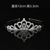 Tiara Coreana de Liga com Strass Infantil Princesa Festa de Baile Coroa de Amor Tridimensional Noiva Casamento Acessório de Cabeça Transfronteiriço