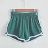 Verano 2020 Más Vendidos Coreanos Sueltos Cintura Alta Combinan con Todo Color Caramelo Contraste Tres Puntos Pantalones Cortos Deportivos Casuales para Mujer