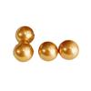 Aretes de Perla Dorada para Mujer, Perfectamente Redondos, Versátiles, de Alta Gama, Aretes de Plata Esterlina para Otoño e Invierno, Aretes sin Perforación, Pinzas para Orejas Tipo Mosquitero