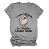 Crío Gallinas Soy Literalmente a la Moda Camiseta de Manga Corta Estación Independiente de Ebay