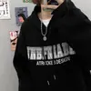 Sudadera gruesa con forro polar estilo Harajuku para mujer, nueva versión coreana Otoño e Invierno 2026, corte holgado, top casual estilo novio relajado