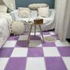 Alfombra de felpa empalmada para dormitorio, habitación de niña, mesita de noche, completamente cubierta, rompecabezas, tatami, área grande, alfombrilla de espuma para suelo