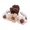 Otoño e Invierno Lana Arroz Café Horquilla para el Cabello Parte Trasera de la Cabeza Tejido Clip Adorno para la Cabeza Celebridad de Internet Felpa Pinza de Tiburón Linda Pinza de Agarre Horquilla