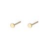Brincos Redondos Brilhantes de Prata Esterlina 925 para Mulheres, Simples e Estilosos, Pequenos e Únicos, Brincos de Estilo Básico 0062