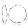 Agite o som dos novos brincos de argola Mobius com torção heavy metal de personalidade, brincos de moda feminina com temperamento, atacado