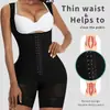 Corsé Moldeador de Cintura Europeo y Americano Tallas Grandes Postparto Con Tirantes Botones a Presión en la Entrepierna Cremallera Control de Abdomen Ajustado Body Moldeador
