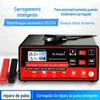 Carregador de bateria de carro 12v24v volt universal pulso reparo display LCD carregador de bateria de motocicleta