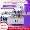 Máquina de rotulagem automática de garrafas redondas Spot vertical garrafa de detergente para roupas garrafa de vinho enlatado máquina de rotulagem autoadesiva