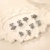 Pendientes INS nuevos transfronterizos para mujer, simples, pequeños, exquisitos, de alto grado, temperamento, Baita, celebridad de Internet, pendientes de nicho, venta al por mayor