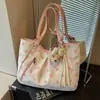 Bolso de Hombro de Lunares y Bloques de Color Estilo Nuevo 2026 Transfronterizo, Bolso Tote de Gran Capacidad a la Moda, Bolso de Mano Casual para el Trabajo, Bolso de Axila