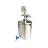 Equipamento de Fermentação de 2 Litros Aço Inoxidável 304 Barril de Cerveja Equipamento de Fermentação Líquida Tanque Experimental Pequeno Selado à Pressão Enzima