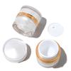 Frasco de Creme Branco Pérola Acrílico de Alta Qualidade Frasco Redondo Reto para Loção Embalagem de Conjunto Cosmético Frasco de Creme para Olhos Material de Embalagem