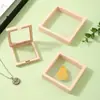 Caja de Embalaje para Joyería a Prueba de Polvo y Antioxidationación de Venta Caliente en Stock, Caja de Almacenamiento para Anillos de Joyería, Caja Flotante de Película de PE Transparente