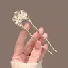 Horquilla China en Forma de U Súper de Hada, Nueva Horquilla Doble de Perlas en Forma de U Estilo Chino, Accesorio para el Cabello Hanfu Estilo Antiguo, Horquilla Simple y de Alta Gama para Mujeres