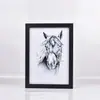 Marco de fotos de madera maciza para colgar en la pared 16 pulgadas 20 rompecabezas 24 póster 8K 4 marcos abiertos A3 a4 personalizado 30 montaje de bocetos pintura
