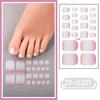 Adesivo de unha de imitação de diamante personalizado da fábrica Zhengxiang, filme de esmalte para unhas dos pés, adesivo à prova d'água, gradiente, olho de gato, adesivo para unhas dos pés