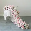 Salão de Festas de Casamento e Aniversário Arranjos de Flores Artificiais, Arranjos de Flores para Mesa Longa, Arranjos de Flores de Chão, Decoração de Cenário, Flores Artificiais, Arranjos de Flores Artificiais Prontos