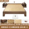 Base de Cama Tatami Moderna Simple Madera Maciza Mesita de Noche Gratuita Casa de Alquiler Estancia en Casa 1.8 m Cama Doble 1.5 m Cama Individual