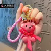 Urso de Resina Cartoon Tecido Pingente de Mochila de Carro Boneco Brinquedo Chaveiro Chaveiro de Resina