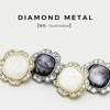 Botón de Metal de Alta Gama Incrustado con Diamantes Cuadrados para Ropa Exterior, Suéter, Top, Traje de Mujer, Botón Versátil de Moda, Botón Ojo de Gato