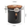 Café Sellado Lata de Acero Inoxidable Lata de Almacenamiento de Café Molido Válvula de Escape Unidireccional Almacenamiento de Granos de Café Té Lata de Almacenamiento