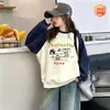 Sudadera infantil, nuevo modelo otoño 2026 para niños mayores, cálida, elegante, bloques de color, top para niñas, cuello redondo, manga larga, ropa infantil al por mayor