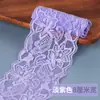 Borda Elástica de Renda com 8cm de Largura Decoração Vazada para Cortinas, Roupas, Decote, Barra de Saia Material de Tecido DIY
