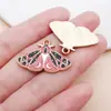 Amazon Transfronterizo Estilo Retro Pastoral Mariposa Colorida Aleación Accesorios Pendientes DIY Colgante para Bolso Colgante Decorativo