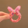 Anillo para el cabello tridimensional con lazo dulce para niña, banda para el cabello para niña, tendón de goma, estilo extranjero, princesa, linda bola, cuerda para el cabello