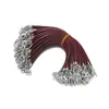 Hilo de Cera Coreano Colorido de 2 mm Cierre de Langosta Corto de Aleación Cordón de unos 13 cm de Largo Cuerda para Colgante DIY Hebilla de Doble Extremo Accesorios