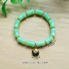 Venta Caliente Candado de Longevidad de Bambú Hebilla de Seguridad Pixiu Vidrio Imitación Cerámica Cuentas de Vidrio Pulsera Joyería Transmisión en Vivo de Douyin