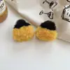 Lindo Gato de Dibujos Animados Oreja de Felpa Pequeño Pinza de Agarre Femenina Dulce Princesa Cabeza Flequillo Suelto Pinza para el Cabello Tocado Pinza para el Cabello