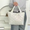 Nova Bolsa Tote de PU em Formato de Coração para Almoço para Trabalhadores de Escritório, Bolsa de Mão Portátil para Compras, Bolsa de Armazenamento para Itens Diversos