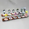 Estante de Mano Retro de Madera Maciza, Exhibidor de Joyería Bidimensional Acrílico, Adornos de Modelo de Coche Bubble Mart de Escritorio