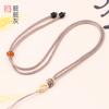 Cordón anudado concéntrico fino tejido a mano Jade Hetian Jade cuerda simple para colgar en el cuello joyería cuerda de collar con colgante de jade venta al por mayor