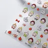 Novos Adesivos Fofos para Unhas com Relevo 3D da Branca de Neve Anão Conto de Fadas Maçã Desenho Animado Adesivos para Decoração de Unhas