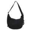 Bolsa de Tela de Moda para Estudiante, Mochila de Clase, Bolsa Cruzada de Tela de Nailon, Bolso de Hombro de Gran Capacidad, Estilo Japonés, Bolsa de Viaje con Forma de Empanadilla