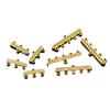 Banho de ouro real com microincrustação de zircônia Estilo Longo com Franjas brincos de três pingentes cinco pingentes brinco colar pulseira acessórios DIY