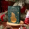 Cartões de Boas Festas Natalinos Retrô com Hot Stamping para Cartões de Presente, Cartões de Presente para Floricultura e Panificação, Cartões com Mensagens de Bênção Atacado