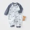 Body de Bebê 100% Algodão Classe A Roupas para Recém-Nascidos Macacão para Todas as Estações Sem Etiqueta Roupas para Engatinhar Roupas Infantis Anyang