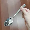 Aço Inoxidável 304 Coluna Romana Colher Retro Acessível Luxo Colher de Café Doméstica Pequena Colher para Chá da Tarde Colher de Mexer Colher de Sobremesa