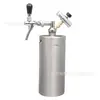 Barril de acero inoxidable 304 para elaboración, usado para elaboración casera y servir cerveza, con sistema automático de dispensación de CO2, apto para bares