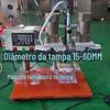 Máquina de tampar semiautomática máquina de tampar bico rosqueado máquina de tampar tampa compatível com tampas grandes e pequenas de tamanho ajustável