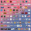 300 Adesivos Divertidos de Pegadinha Meme Grafite Transfronteiriço Suitcase Suitcase Caneca de Água Impermeável Transfronteiriço