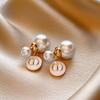Pendientes de ojo de tigre artificial en forma de C con nicho de aguja de plata, diseño elegante, ligeros, lujosos, accesorios de alta gama para mujer.