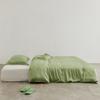 Verano 60 Macarrón Lanjing Tencel funda de edredón individual fresca sedosa para dormir desnudo color liso individual doble seda de hielo edredón